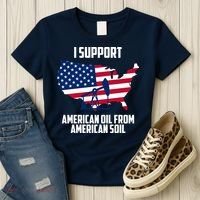 United States Support American Oil From American Soil Women's T-Shirt thumb 3