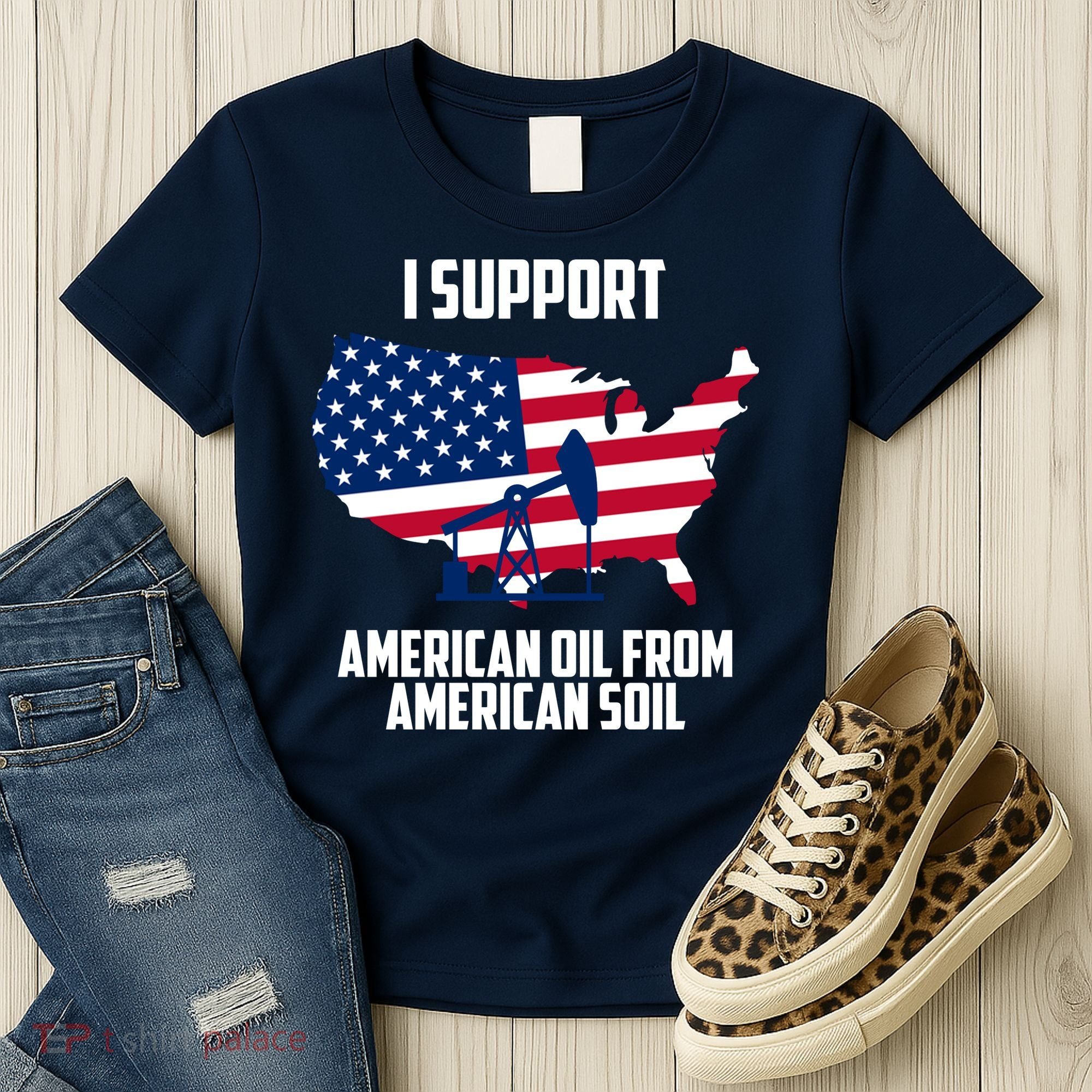 United States Support American Oil From American Soil Women's T-Shirt
