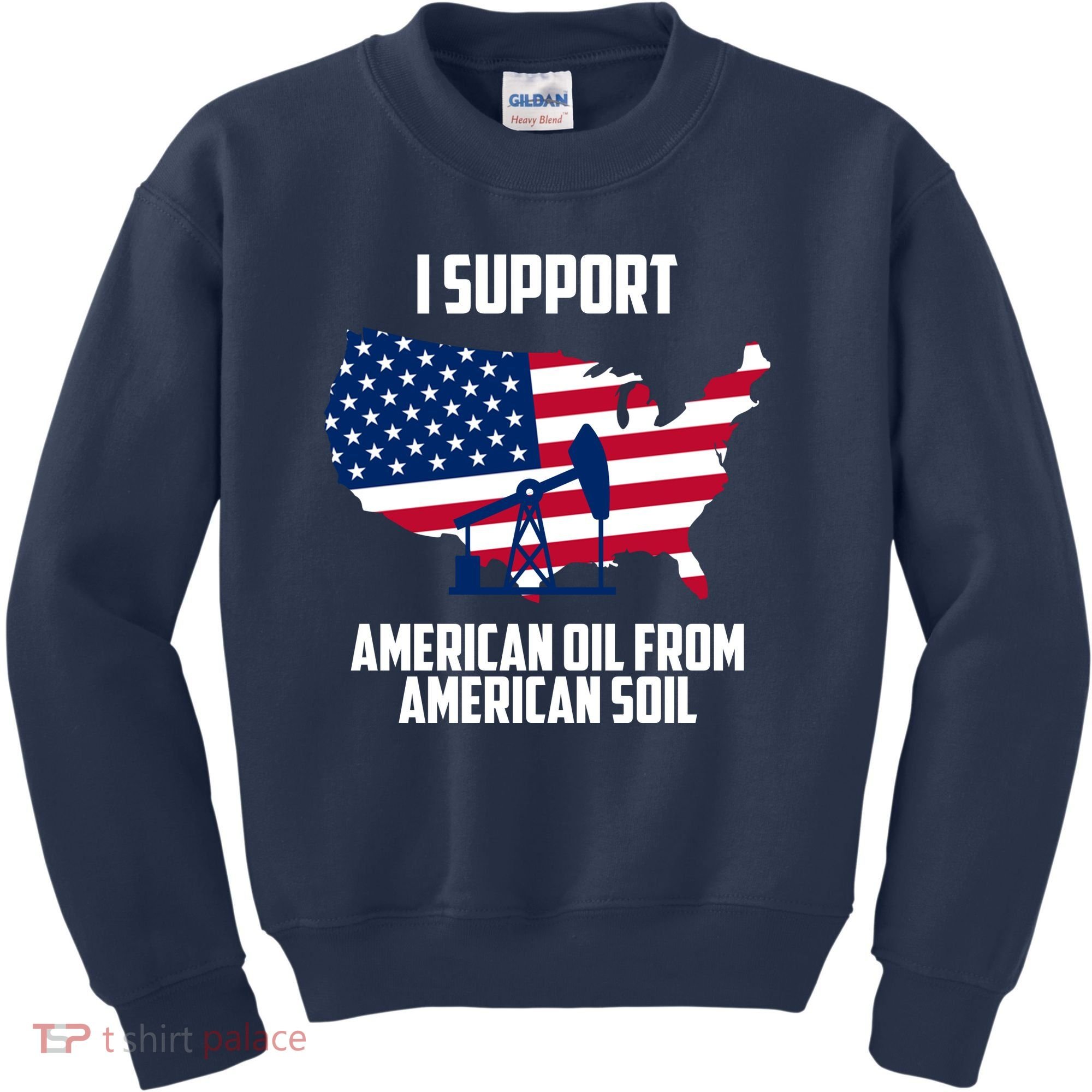 United States Support American Oil From American Soil Kids Sweatshirt