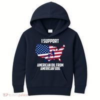 United States Support American Oil From American Soil Kids Hoodie thumb 0