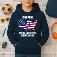 United States Support American Oil From American Soil Kids Hoodie thumb 2