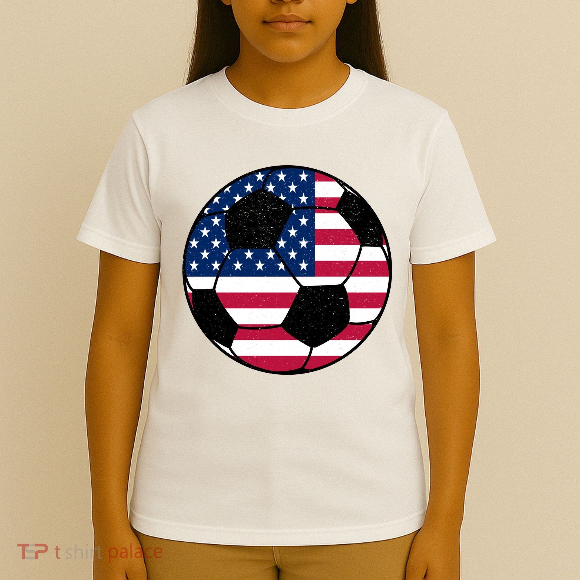 United States Soccer Ball Sport Vintage T-Shirt