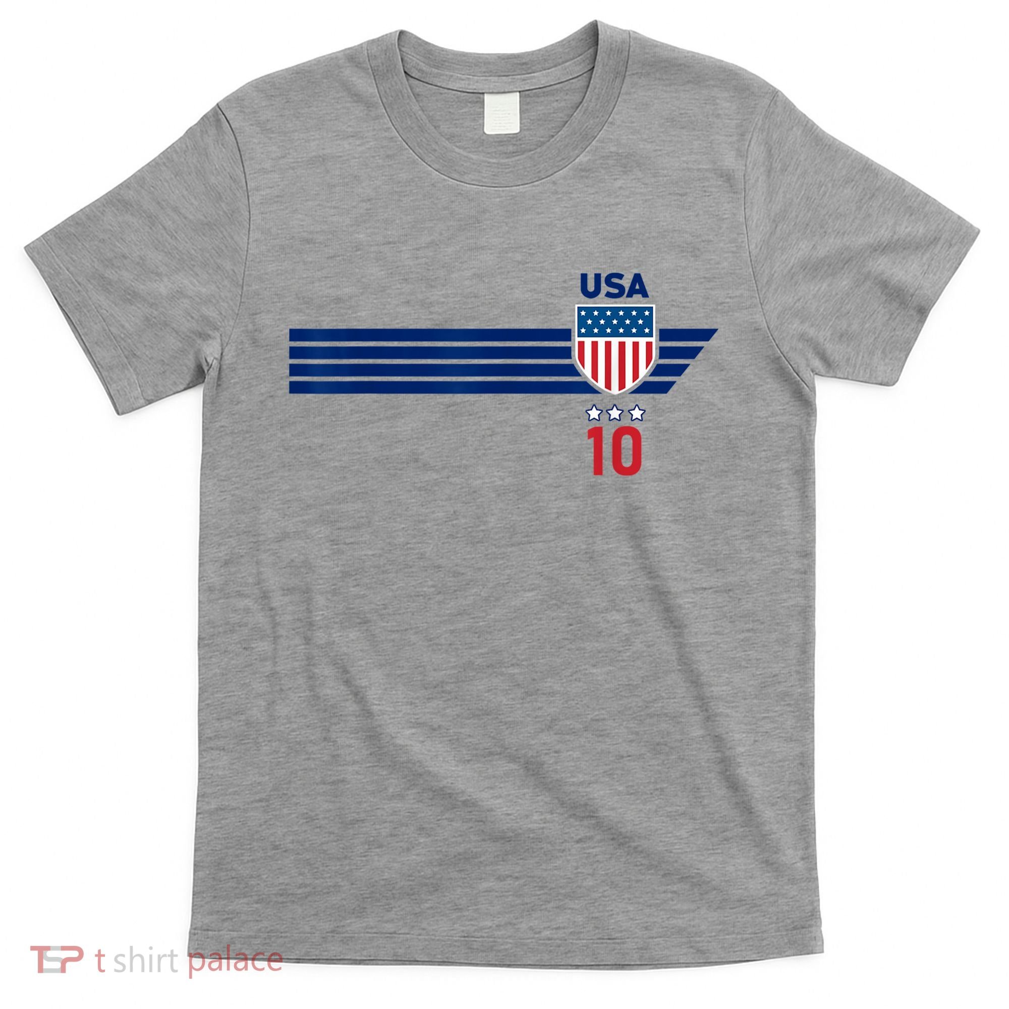 USA Stars Stripes Patriotism US Soccer Fan Jersey T-Shirt