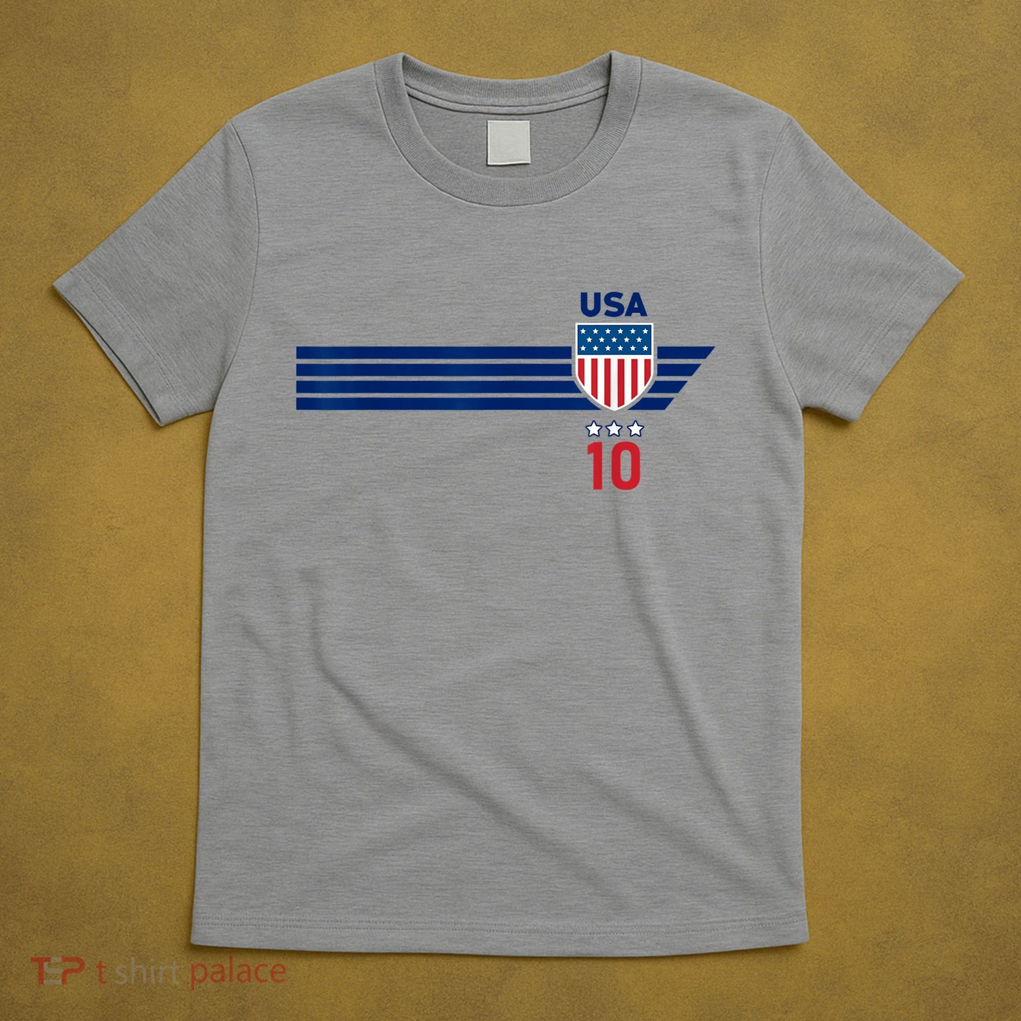 USA Stars Stripes Patriotism US Soccer Fan Jersey T-Shirt