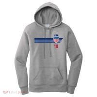 USA Stars Stripes Patriotism US Soccer Fan Jersey Women's Hoodie thumb 0