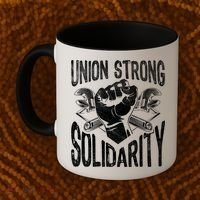 Union Strong Solidarity Labor Day Worker Proud Laborer Gift Coffee Mug thumb 2