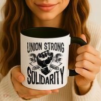 Union Strong Solidarity Labor Day Worker Proud Laborer Gift Coffee Mug thumb 3