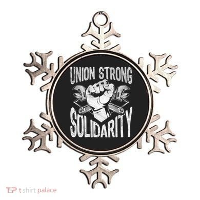 Union Strong Solidarity Labor Day Worker Proud Laborer Gift Ornament