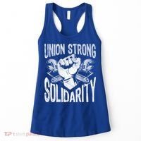 Union Strong Solidarity Labor Day Worker Proud Laborer Gift Women's Tank Top thumb 0