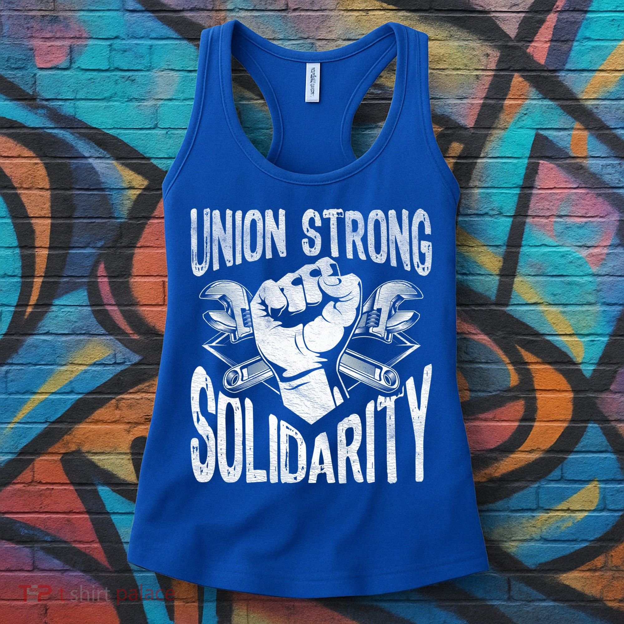 Union Strong Solidarity Labor Day Worker Proud Laborer Gift Women's Tank Top