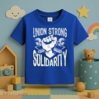 Union Strong Solidarity Labor Day Worker Proud Laborer Gift Toddler T-Shirt thumb 3