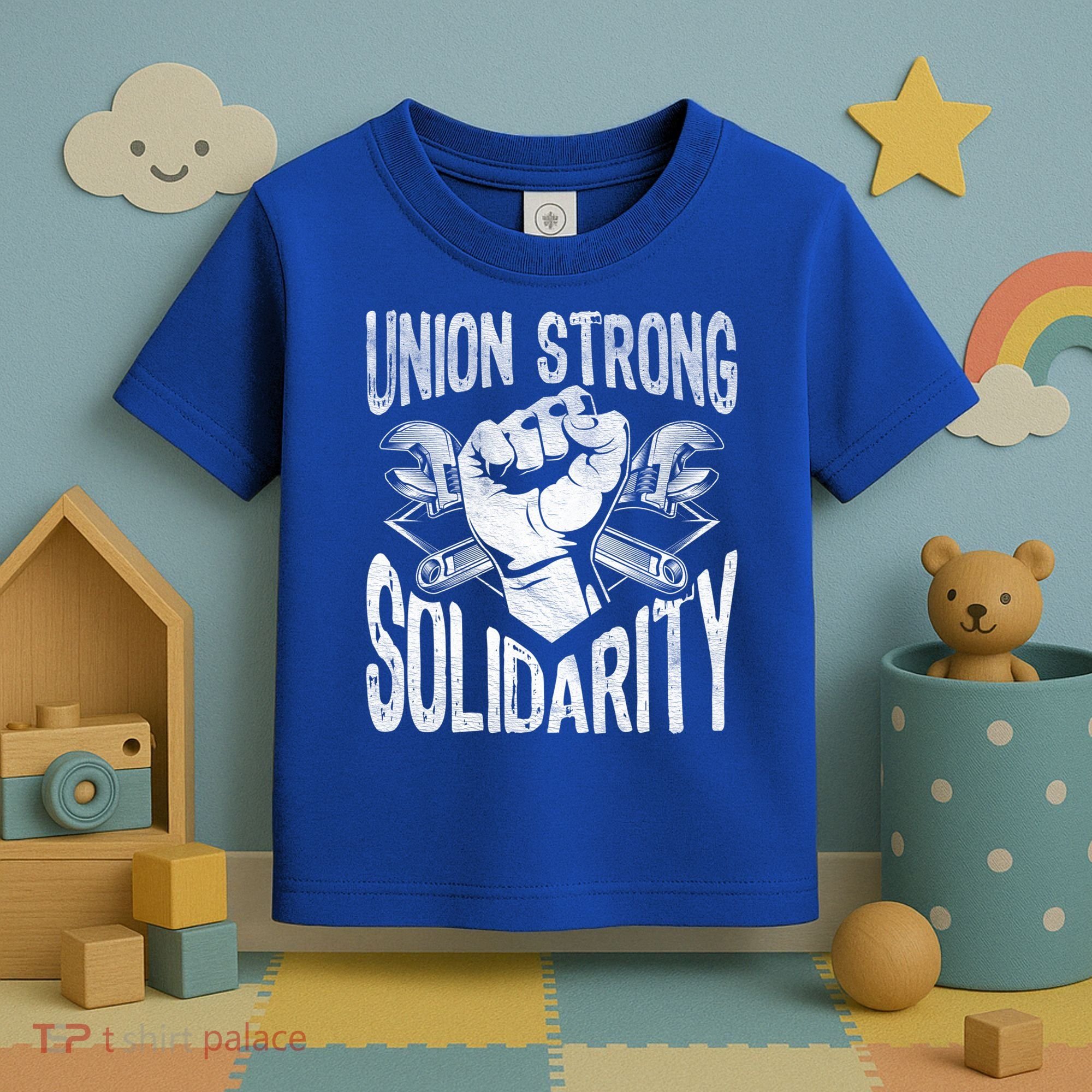 Union Strong Solidarity Labor Day Worker Proud Laborer Gift Toddler T-Shirt