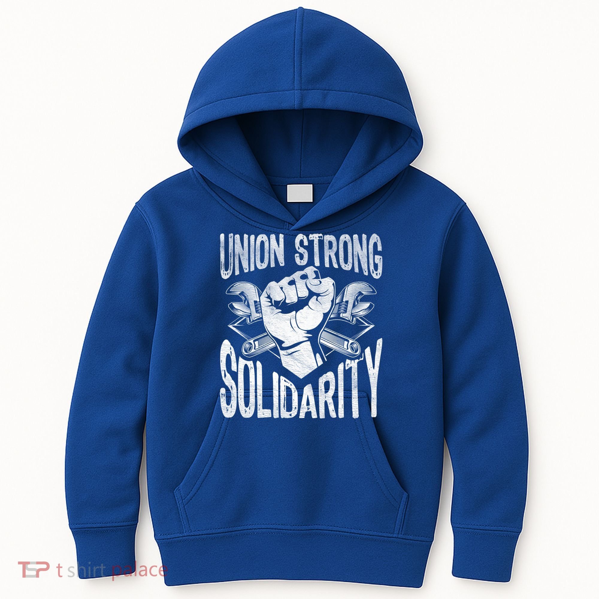 Union Strong Solidarity Labor Day Worker Proud Laborer Gift Kids Hoodie