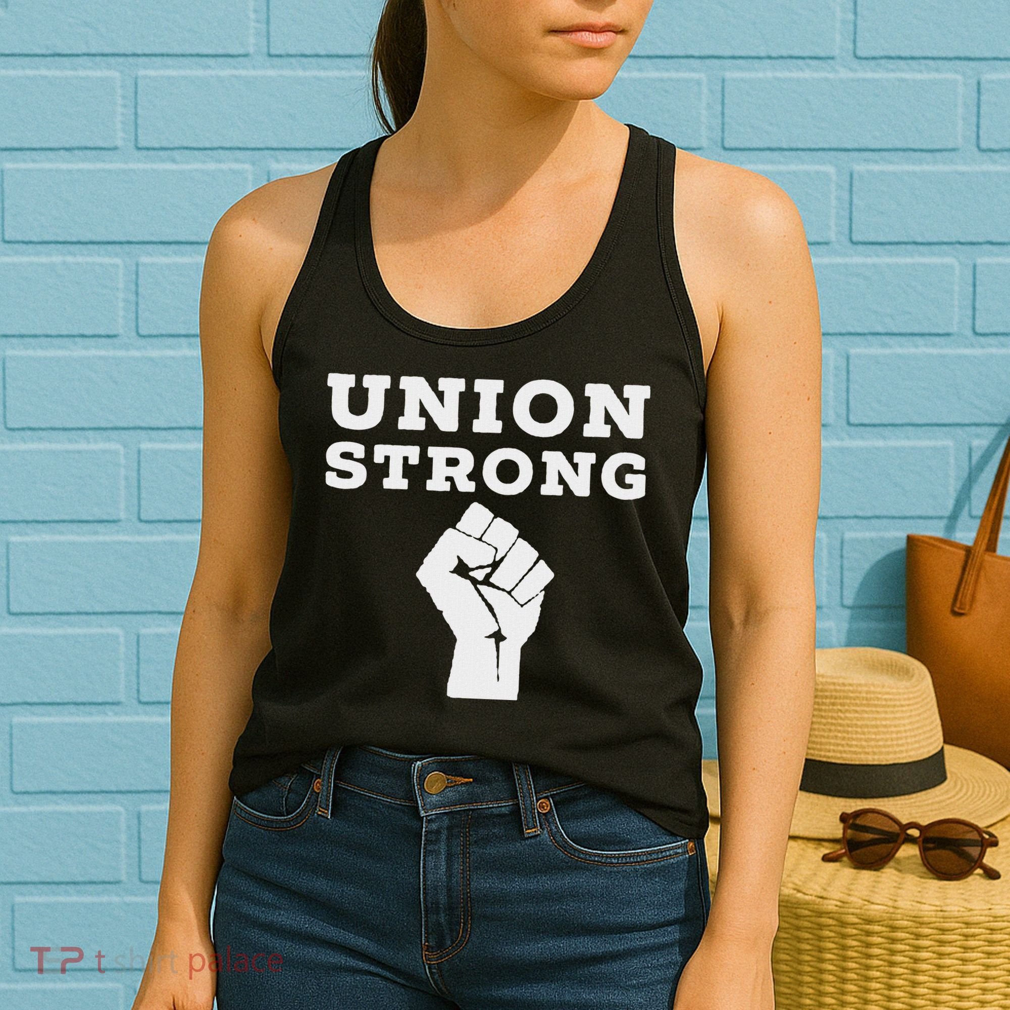Union Strong Solidarity Fist Women's Tank Top
