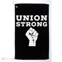 Union Strong Solidarity Fist Golf Towel thumb 0