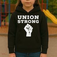 Union Strong Solidarity Fist Kids Hoodie thumb 3