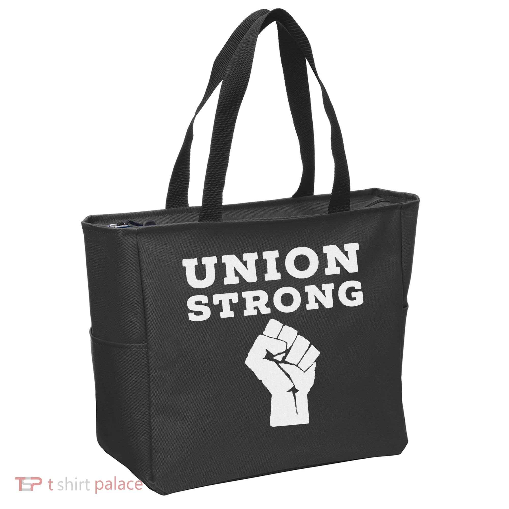 Union Strong Solidarity Fist Tote Bag