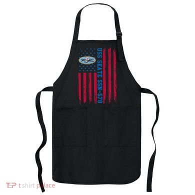 Uss Skate Ssn578 American Flag Submarine Ship Veteran Apron