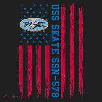 Uss Skate Ssn578 American Flag Submarine Ship Veteran Beanie thumb 2