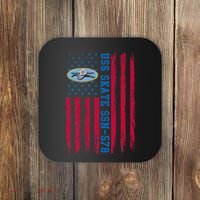 Uss Skate Ssn578 American Flag Submarine Ship Veteran Coaster thumb 0