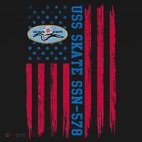 Uss Skate Ssn578 American Flag Submarine Ship Veteran Coaster thumb 2