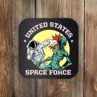 United States Space Force Funny Space Lover & UFO Alien Coaster thumb 0