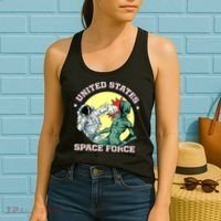 United States Space Force Funny Space Lover & UFO Alien Women's Tank Top thumb 2
