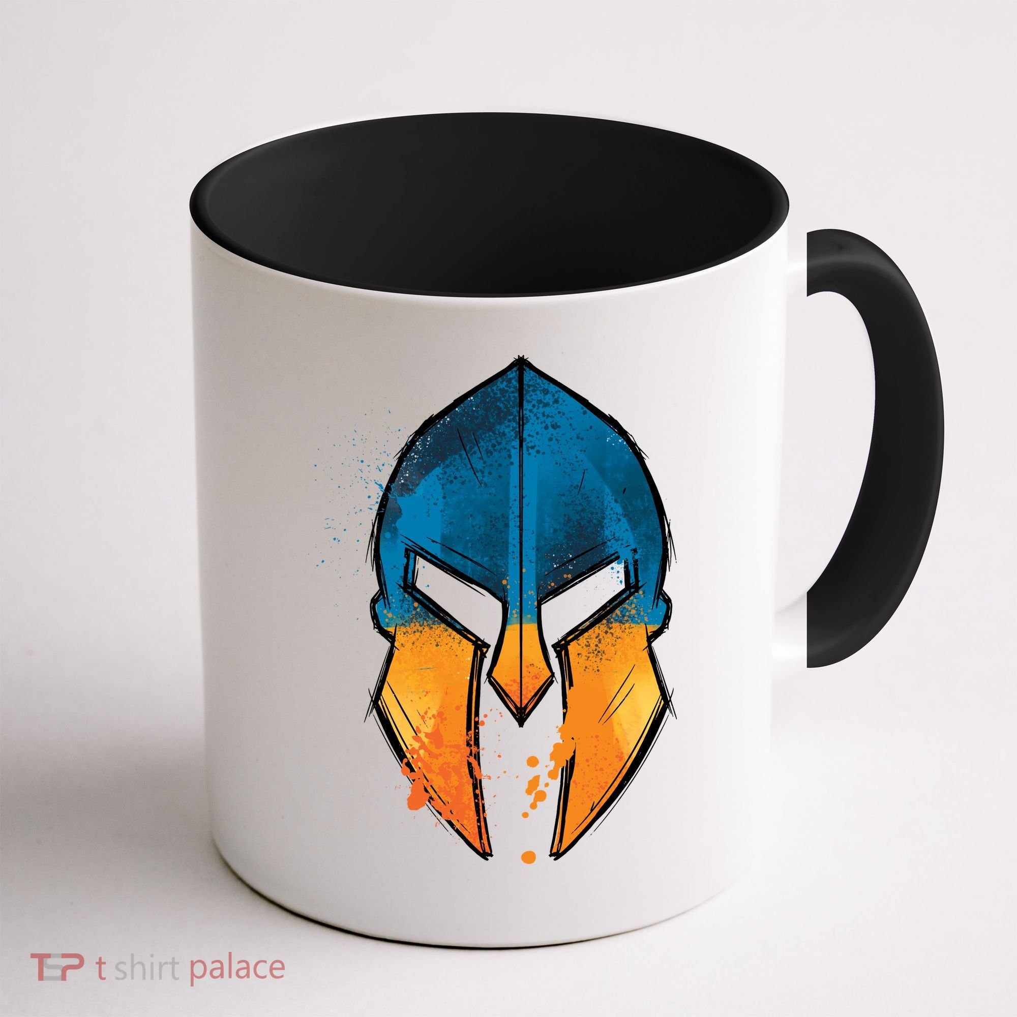 Ukraine Shield Spartan Coffee Mug