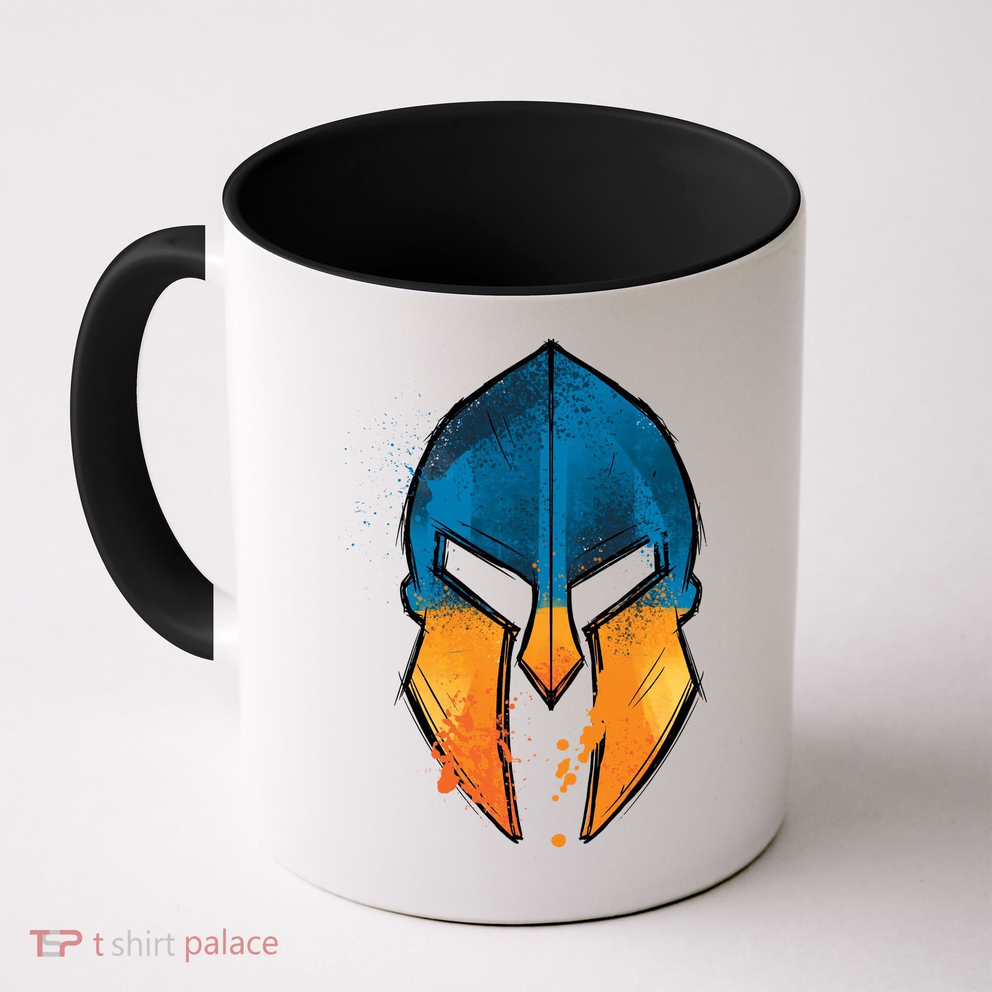 Ukraine Shield Spartan Coffee Mug