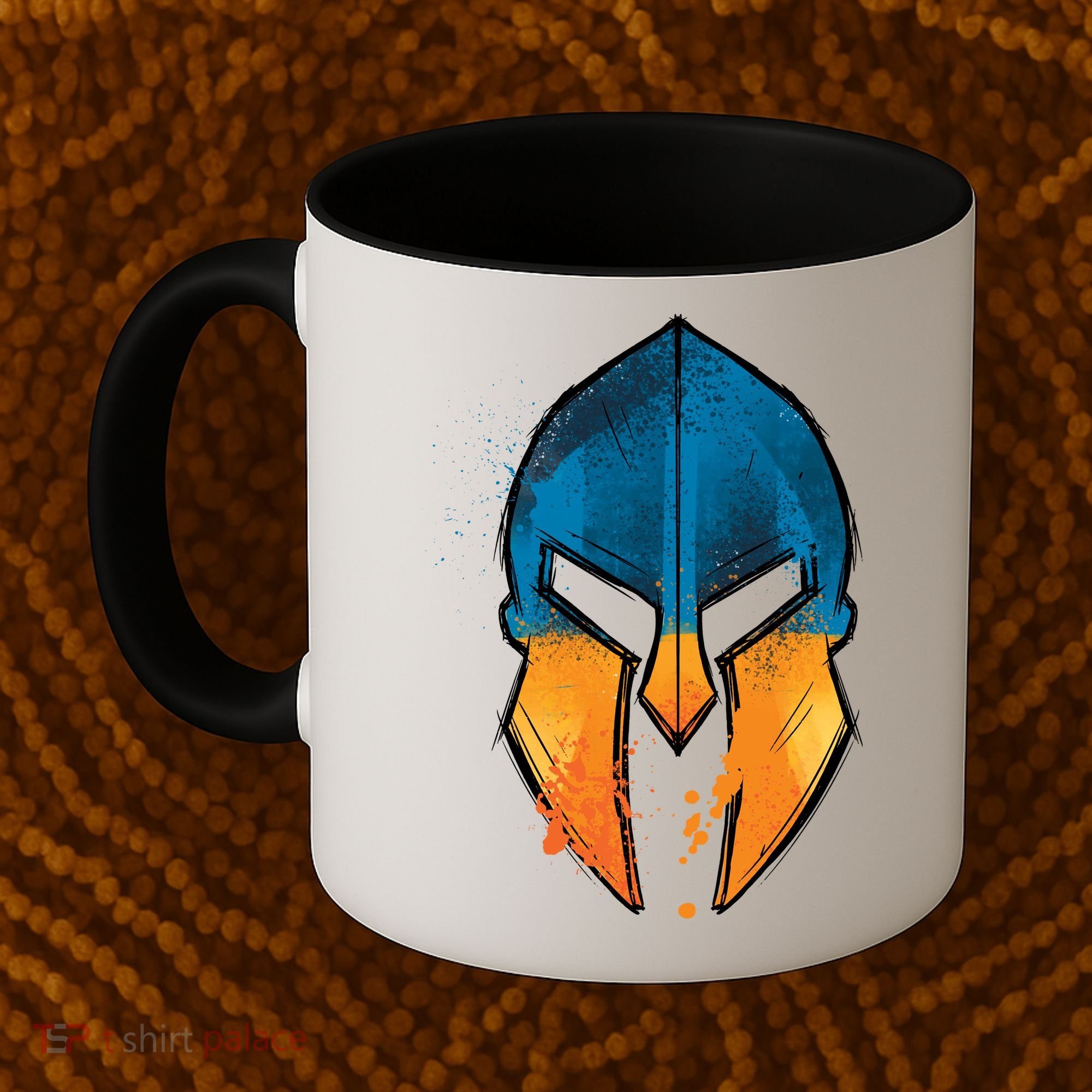 Ukraine Shield Spartan Coffee Mug