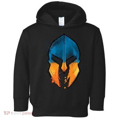Ukraine Shield Spartan Toddler Hoodie