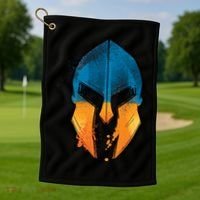 Ukraine Shield Spartan Golf Towel thumb 1