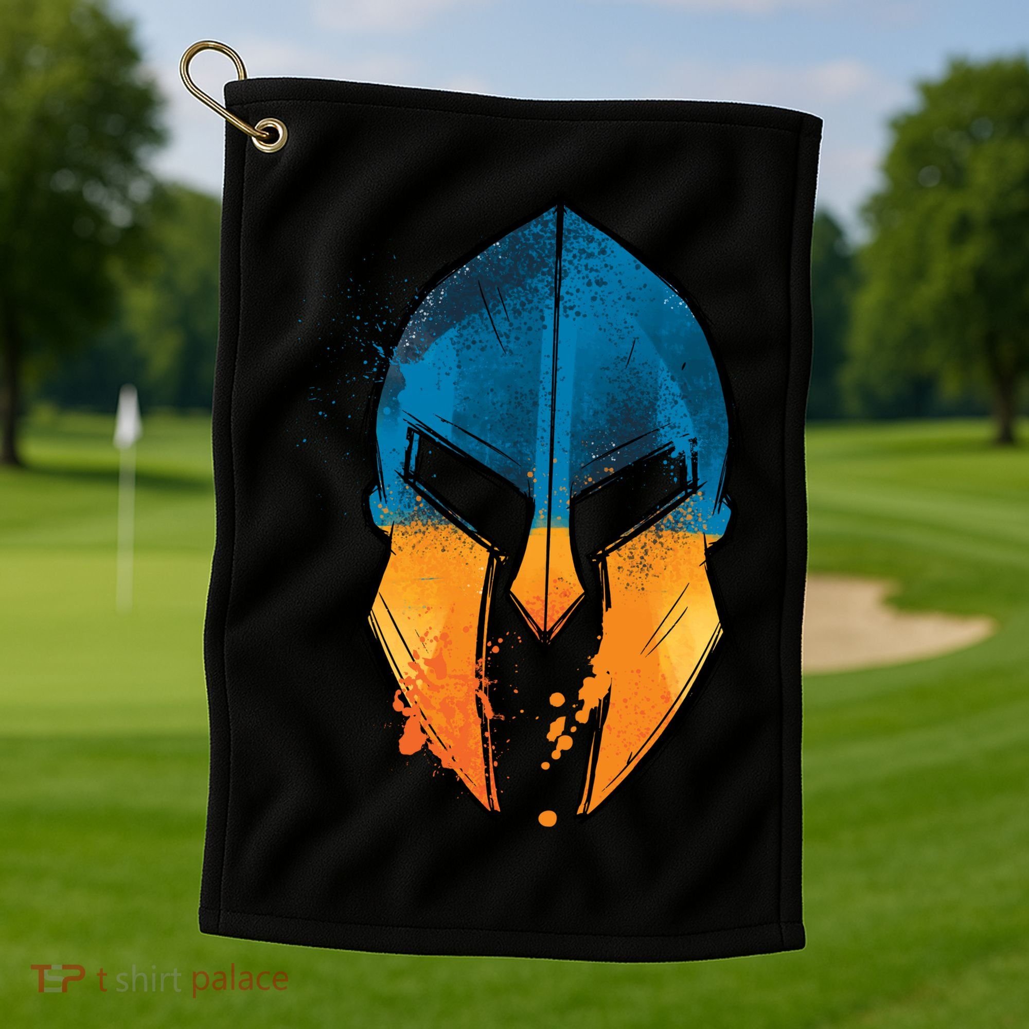 Ukraine Shield Spartan Golf Towel