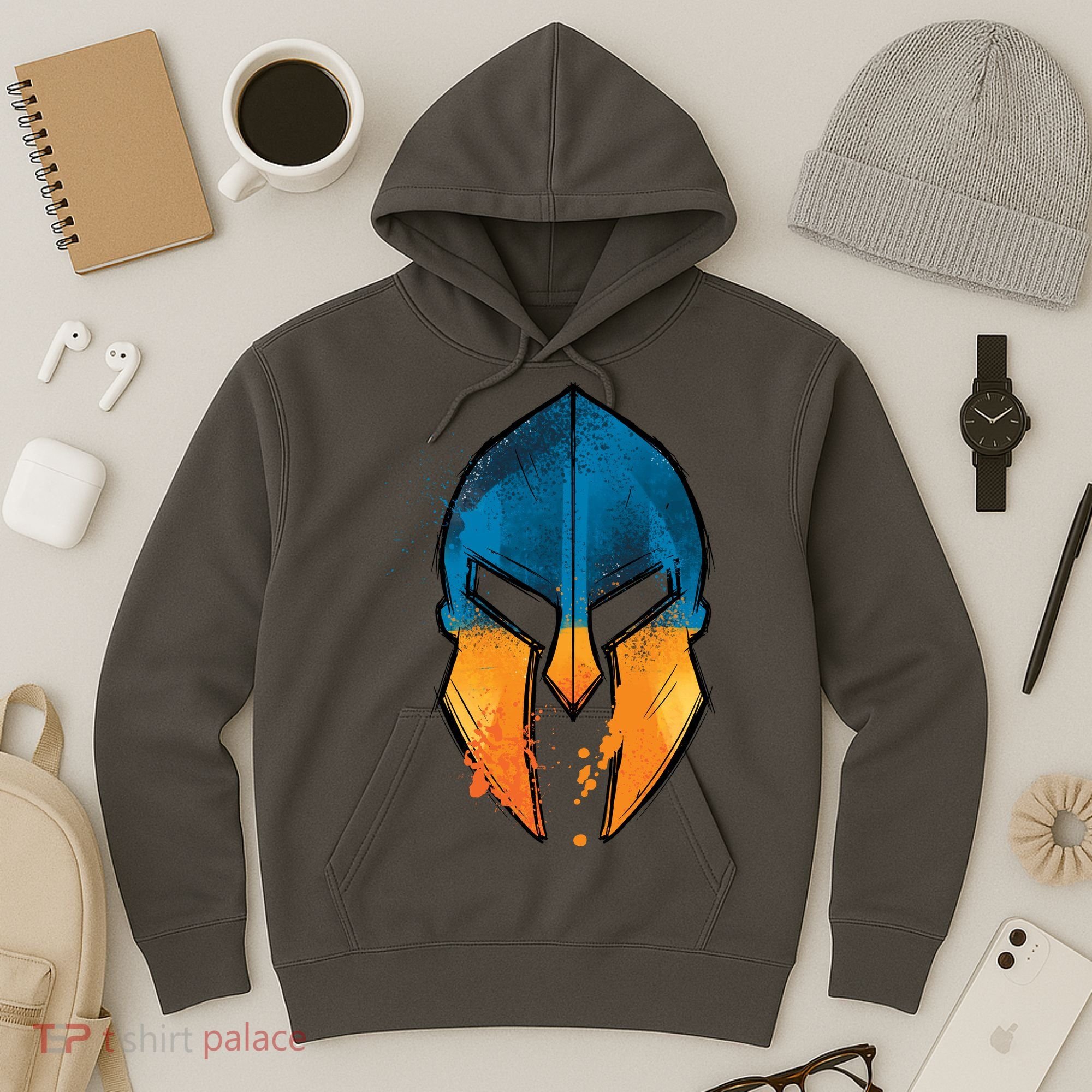Ukraine Shield Spartan Hoodie