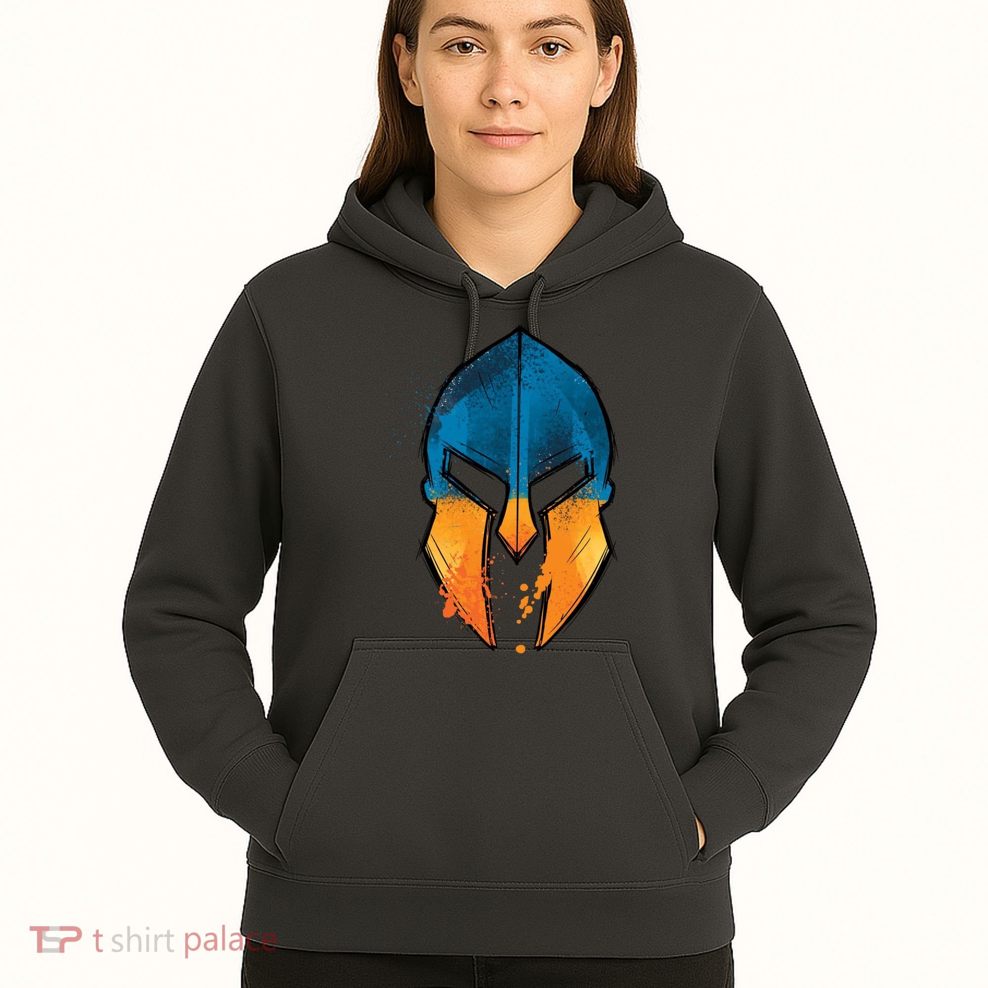 Ukraine Shield Spartan Hoodie