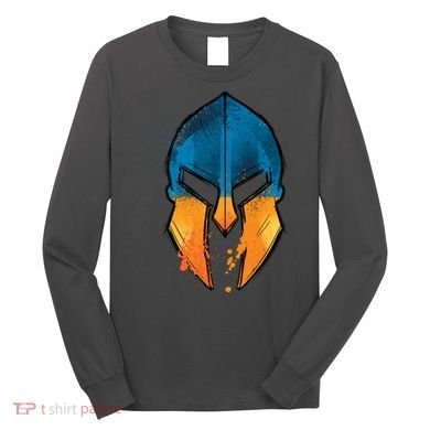 Ukraine Shield Spartan Long Sleeve Shirt