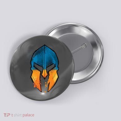 Ukraine Shield Spartan Button
