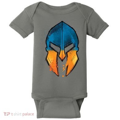 Ukraine Shield Spartan Baby Bodysuit