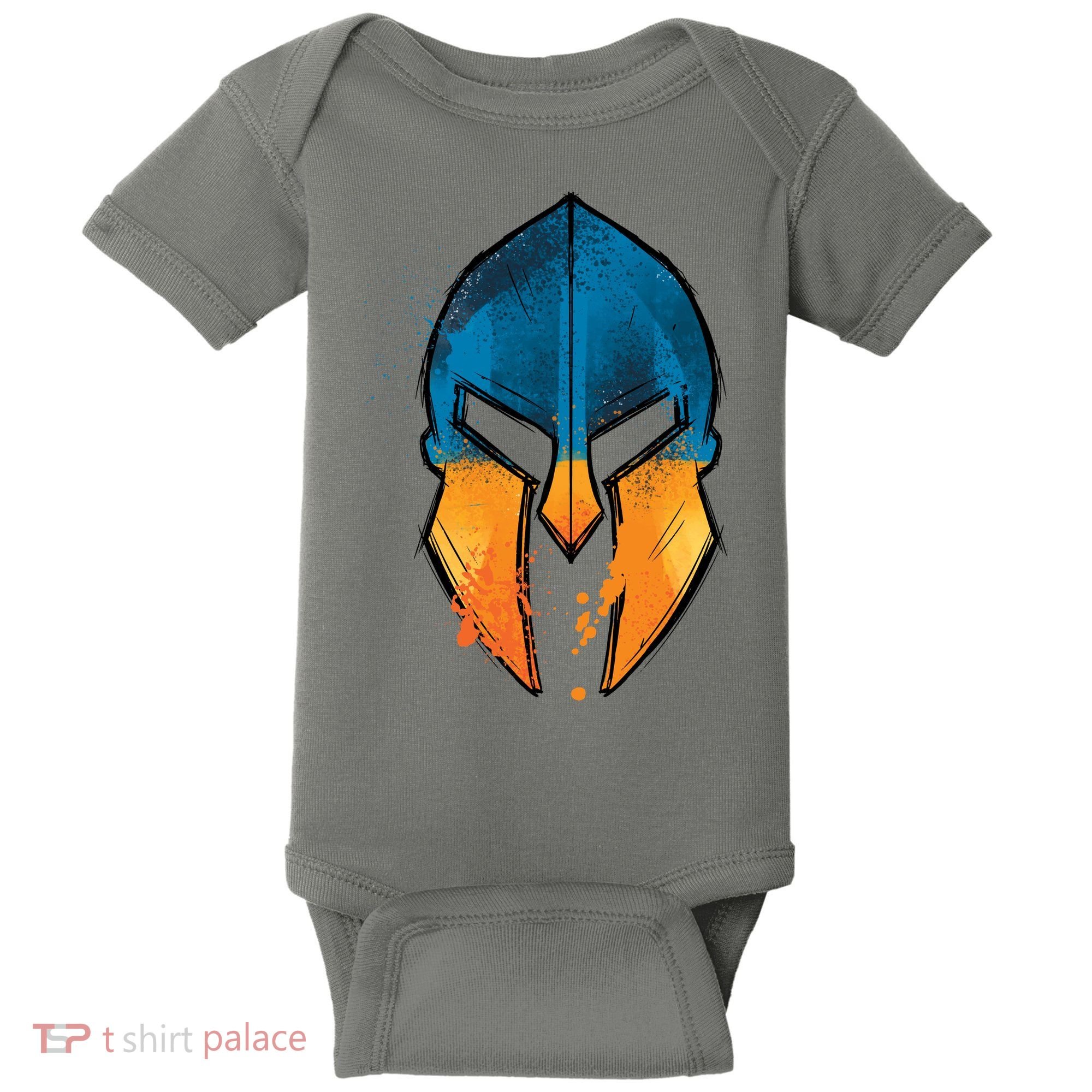 Ukraine Shield Spartan Baby Bodysuit