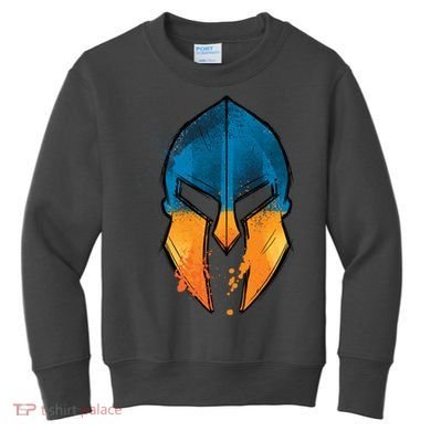 Ukraine Shield Spartan Kids Sweatshirt
