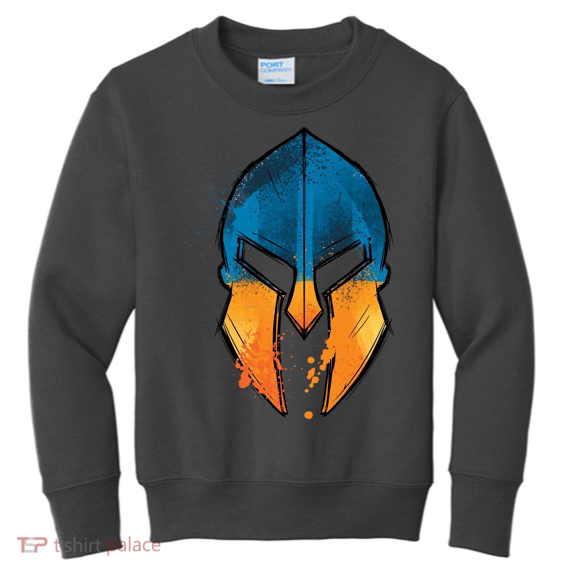 Ukraine Shield Spartan Kids Sweatshirt
