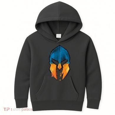 Ukraine Shield Spartan Kids Hoodie