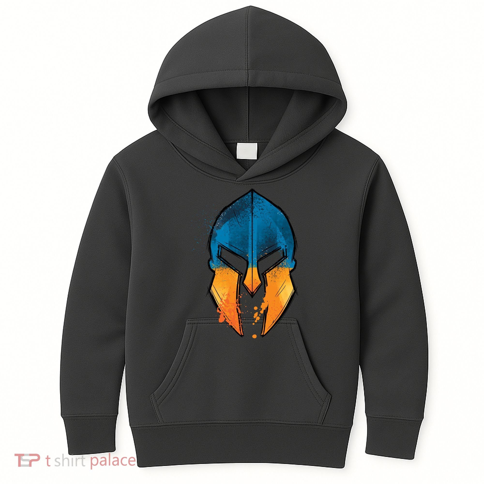 Ukraine Shield Spartan Kids Hoodie