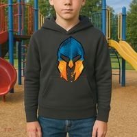 Ukraine Shield Spartan Kids Hoodie thumb 2