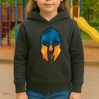 Ukraine Shield Spartan Kids Hoodie thumb 3