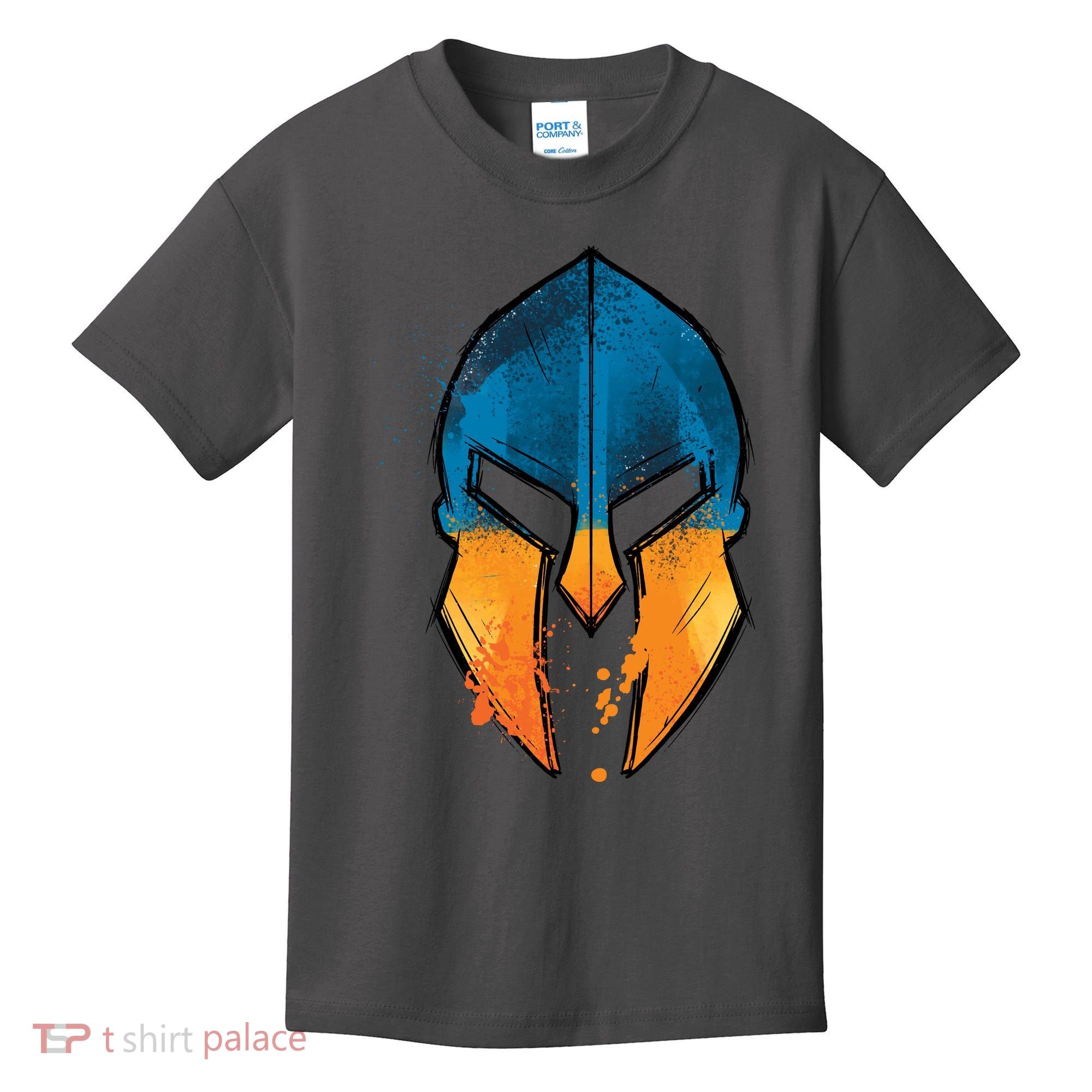Ukraine Shield Spartan Kids T-Shirt