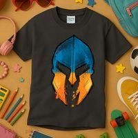 Ukraine Shield Spartan Kids T-Shirt thumb 3
