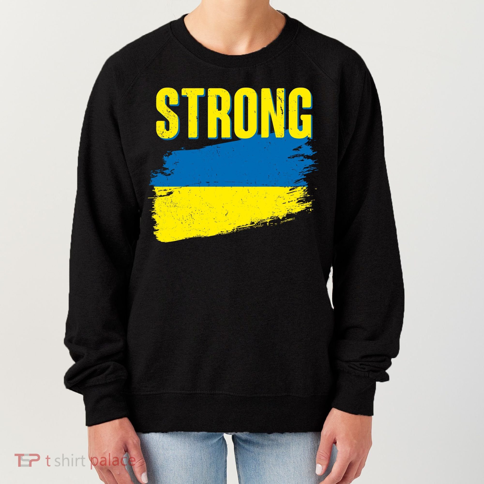 Ukraine Strong Stand With Ukraine Flag Women's Sweatshirt