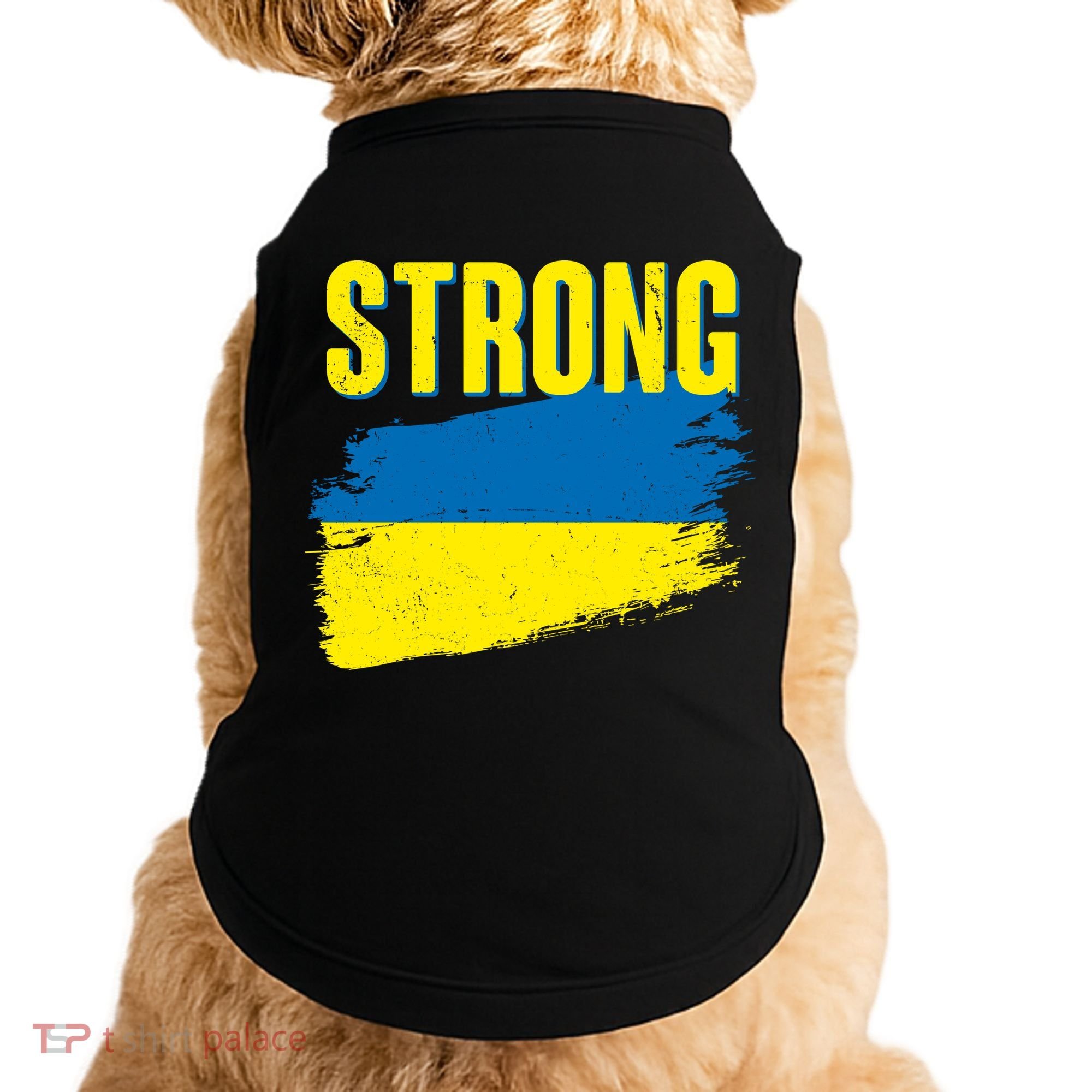 Ukraine Strong Stand With Ukraine Flag Doggie Tank
