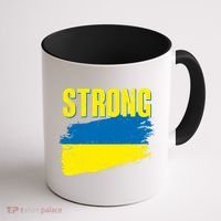 Ukraine Strong Stand With Ukraine Flag Coffee Mug thumb 1